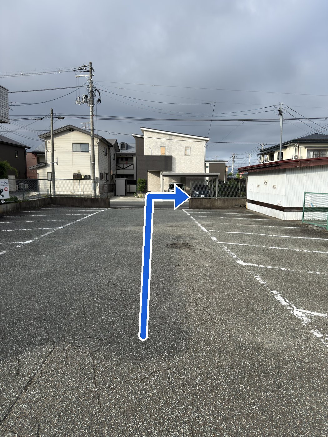 駐車スペース②・③からスタート